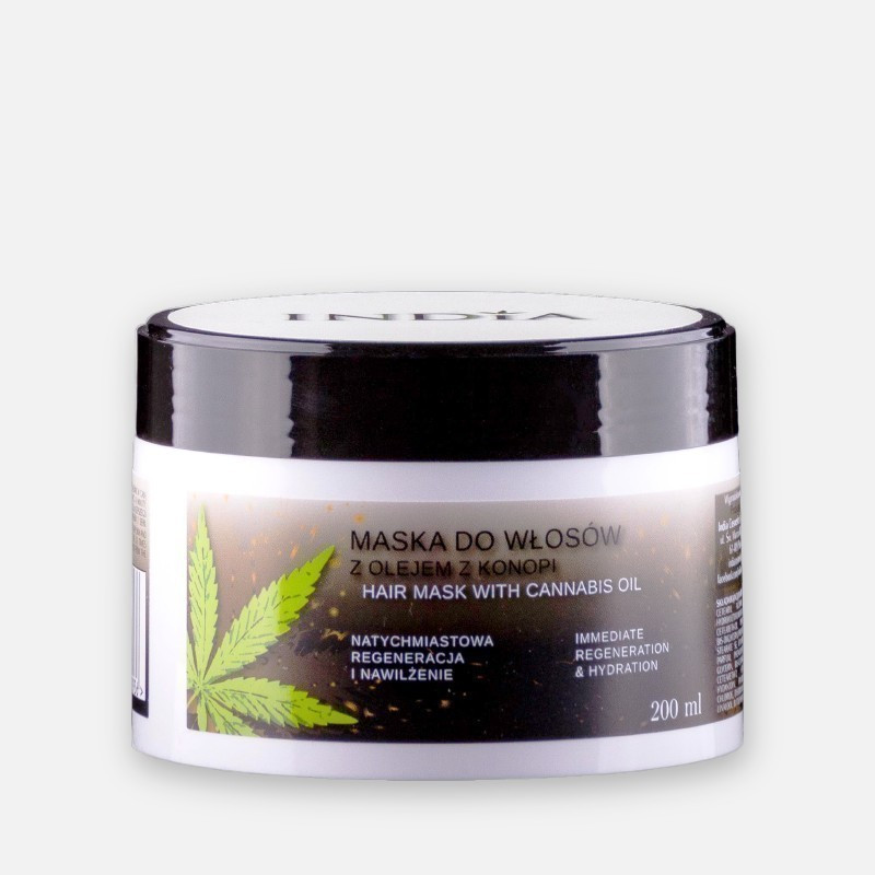 India - Hår maske med hamp - 400 ml